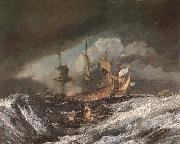 Joseph Mallord William Turner Boat and war Spain oil painting artist
